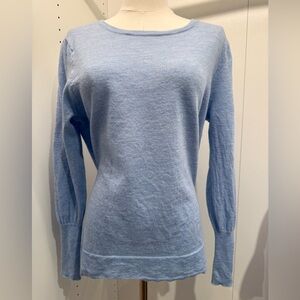 Badgley Mischka Sky Blue Crew Neck Sweater